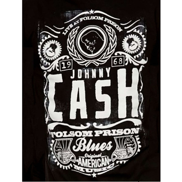 Johnny Cash Live Folsom Prison T-Shirt L NWT - Picture 2 of 2